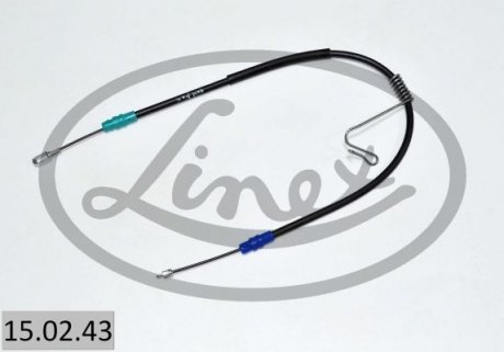 Трос ручника (задній) (R) Ford Transit 06- (RWD) (994/769mm) (дисковий гальма) LINEX 15.02.43 (фото 1)