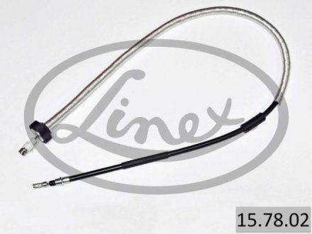 Трос ручника (задній) (R) Ford Focus/C-Max 03-07 (1353mm) (електро) LINEX 15.78.02 (фото 1)
