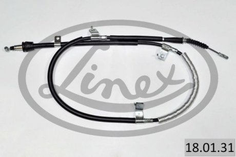 Трос ручника (задній) (R) Hyundai i30 07-12 (1675/1500mm) LINEX 18.01.31 (фото 1)