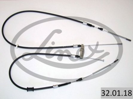 Трос ручника (задній) Opel Astra F 1.4-2.0 91-98 (1689/1092+1274/681mm) LINEX 32.01.18 (фото 1)
