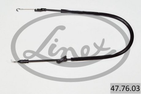 Трос дверей (передніх) VW Golf V 03-10 (L) (709/616mm) LINEX 47.76.03 (фото 1)