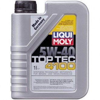 Олива моторна TOP TEC 4100 5W-40 API SN/CF ACEA A3/B4/C3 (Каністра 1л) LIQUI MOLY 7500 (фото 1)