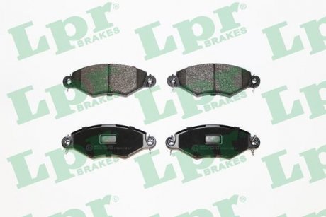 Колодка гальм. диск. PEUGEOT 206 1.1I, 1.4I, 1.6I, 1.9D,TD 11.00 - передн. (вир-во) LPR 05P708 (фото 1)