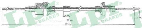 Трос зчеплення LPR C0123C (фото 1)