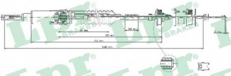 Тросик сцепления LPR C0240C (фото 1)