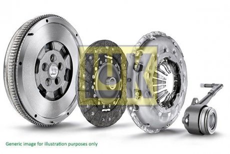 Демпфер + комплект сцепление Volvo C70/S60/S80/V70/XC70 2.3/2.4 97-10 (+ вижимний) LuK 600 0214 00 (фото 1)