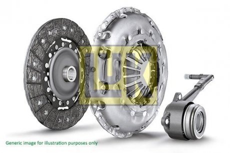 Зчеплення FORD FIESTA V, FUSION 1.25-1.3-1.4 16V 01-12 (Вир-во) LuK 619 3063 33 (фото 1)