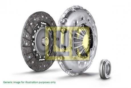 Комплект сцепление Toyota Yaris 1.0 VVT-i 05-11 (d=190mm) (+вижимний) LuK 619 3122 00 (фото 1)