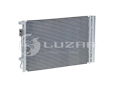 Радиатор кондиционера Solaris 1.4/1.6 (10-) АКПП/МКПП с ресивером 530*371*16 LUZAR LRAC 08L4 (фото 1)