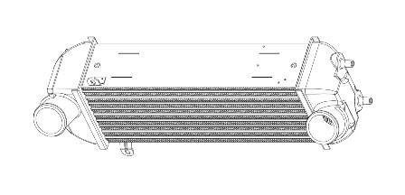 Радиатор интеркулера SORENTO (09-)/SANTA FE (12-) 2.0/2.2CRDI LUZAR LRIC 082F0 (фото 1)