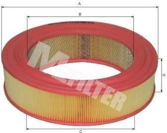 Фільтр повітряний ГАЗ 24, 2410 Волга, ГАЗель 3302, 2705, 3221 (вир-во) M-FILTER A103 (фото 1)