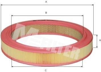 Фільтр повітряний MAZDA 626 (вир-во) M-FILTER A110 (фото 1)