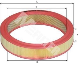 Фільтр повітряний FIAT (вир-во) M-FILTER A546 (фото 1)