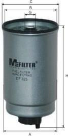 Фильтр топл. FORD TRANSIT (пр-во) M-FILTER DF325 (фото 1)