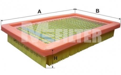 Фільтр повітряний MAZDA 323 (вир-во) M-FILTER K482 (фото 1)