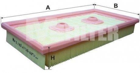 Фильтр воздушный SKODA OCTAVIA (пр-во) M-FILTER K716 (фото 1)