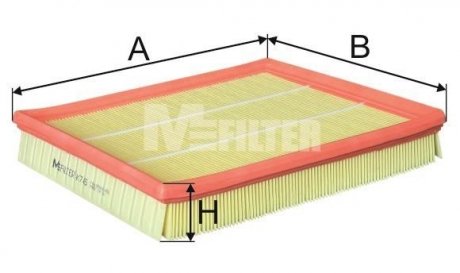 Фильтр воздушный FORD (пр-во) M-FILTER K745 (фото 1)