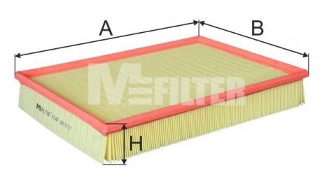 Фільтр повітряний MB SPRINTER (вир-во) M-FILTER K747 (фото 1)