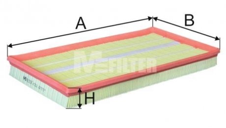 Фільтр повітряний MB Vito (вир-во) M-FILTER K763 (фото 1)