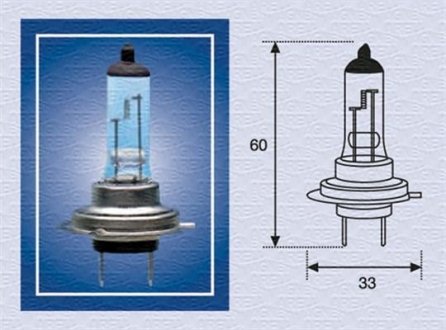 Автолампа H7 24V 70W PX26d Standard 24V MAGNETI MARELLI 002558100000 (фото 1)