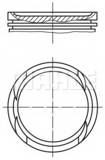 Поршень MAHLE / KNECHT 010 05 01 (фото 1)