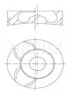 Поршень MAHLE / KNECHT 0101500 (фото 1)