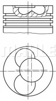 Поршень MAHLE / KNECHT 030 41 02 (фото 1)