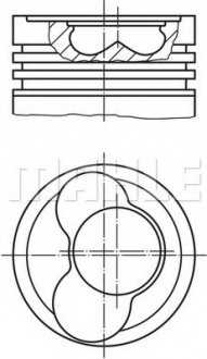 Поршень MAHLE / KNECHT 030 66 02 (фото 1)