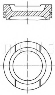 Поршень MAHLE / KNECHT 030 92 02 (фото 1)