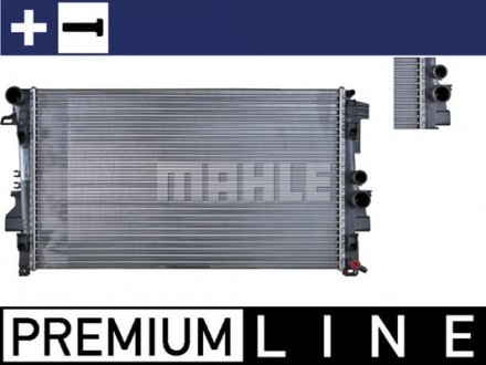 Радиатор охолодження MB Vito (W639) 03- (-/+AC) MAHLE / KNECHT CR 608 000P (фото 1)