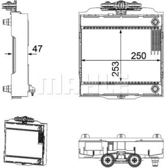 Радиатор охолоджування MAHLE / KNECHT CR 923 000P (фото 1)