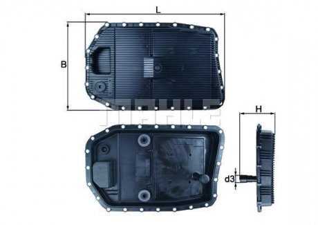 Фільтр масляний АКПП BMW (вир-во -) MAHLE / KNECHT HX154 (фото 1)
