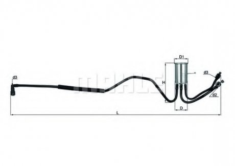 Паливний фільтр MAHLE / KNECHT KL553 (фото 1)