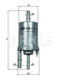 Паливний фільтр MAHLE / KNECHT KL871 (фото 1)