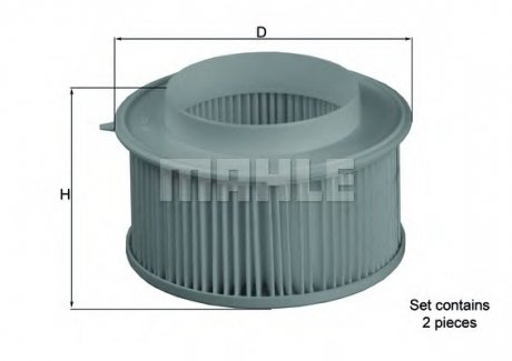 Фiльтр салону MAHLE / KNECHT LA15/S (фото 1)