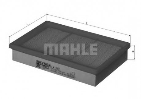 Повітряний фільтр MAHLE / KNECHT LX1053 (фото 1)