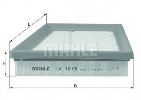 Повітряний фільтр MAHLE / KNECHT LX1813 (фото 1)