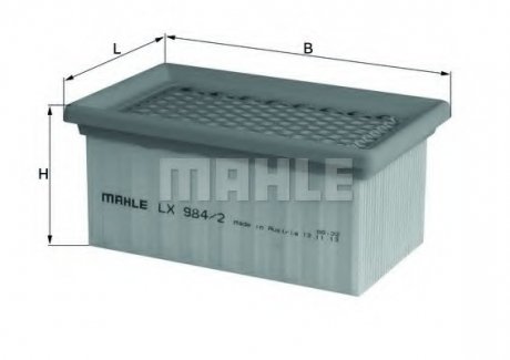 Повітряний фільтр MAHLE / KNECHT LX984/2 (фото 1)