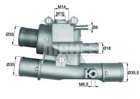 Термостат MAHLE / KNECHT TI 124 88 (фото 1)