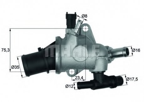 Термостат MAHLE / KNECHT TI 142 83 (фото 1)