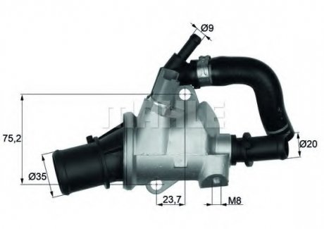 Термостат MAHLE / KNECHT TI 146 88 (фото 1)