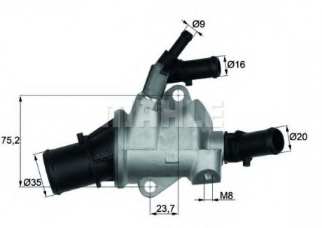 Термостат MAHLE / KNECHT TI 148 88 (фото 1)