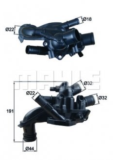 Термостат Mini Cooper 06-13 (105 °C) MAHLE / KNECHT TM 46 105 (фото 1)