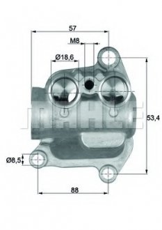 Термостат MAHLE / KNECHT TO12100 (фото 1)