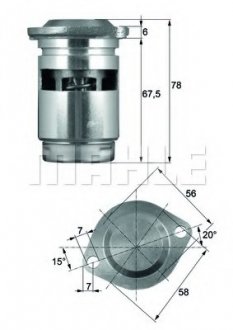 Термостат MAHLE / KNECHT TO 1 83 (фото 1)