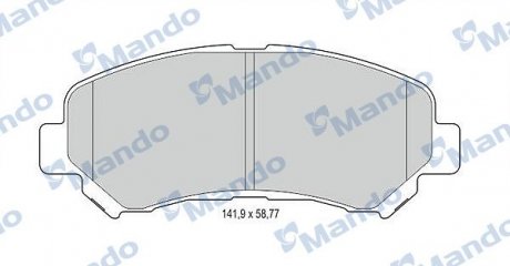 Колодки гальмівні дискові NISSAN QASHQAI, TEANA, X-TRAIL передн.(вир-во) MANDO MBF015236 (фото 1)