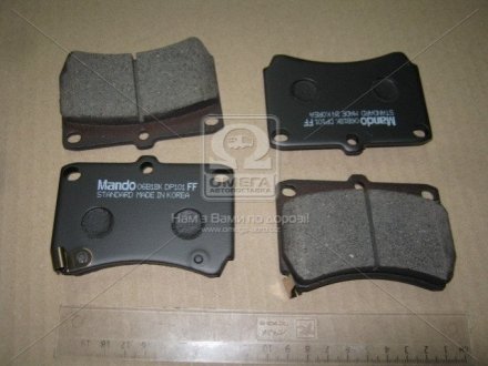 КОЛОДКИ ДИСКОВОГО ТОРМОЗА = SANGSIN SP1067 MANDO MPK06 (фото 1)