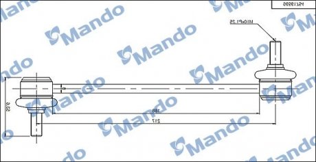 Стойка стабілізатора (вир-во) MANDO SLD0003 (фото 1)