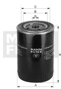 Фільтр масляний Industrie MANN W11102/16(8)