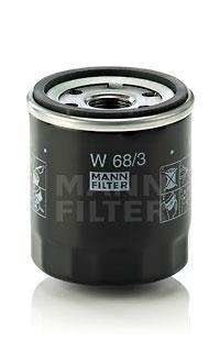 Фільтр масляний двигуна (вир-во) MANN W68/3 (фото 1)